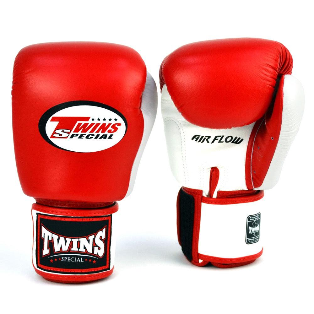 Air Flow Muay Thai Boxing Gloves - Red/White