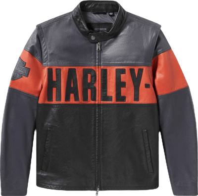 Men's Essential Convertible Harley Davidson Leather Jacket