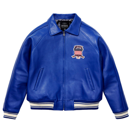 Blue Icon Avirex Leather Jacket