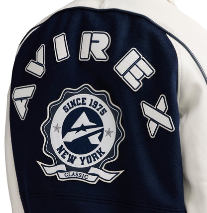 Classic Wool Leather Varsity Avirex Leather Jacket
