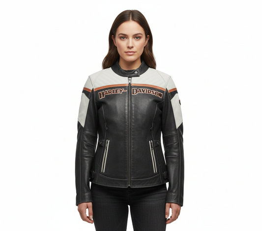 Women's H-D Triple Vent Miss Enthusiast II Leather Jacket