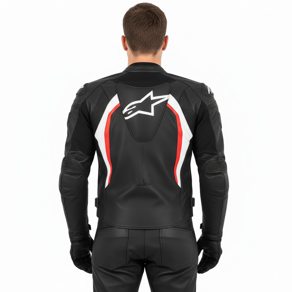 Alpinestars Missile Ignition V2 Leather Jacket – Black/Red