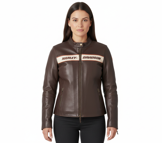 Women's Harley Davidson Victory Lane Leather Jacket