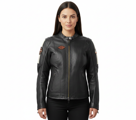 Women's Harley Davidson Enduro Leather Riding Jacket