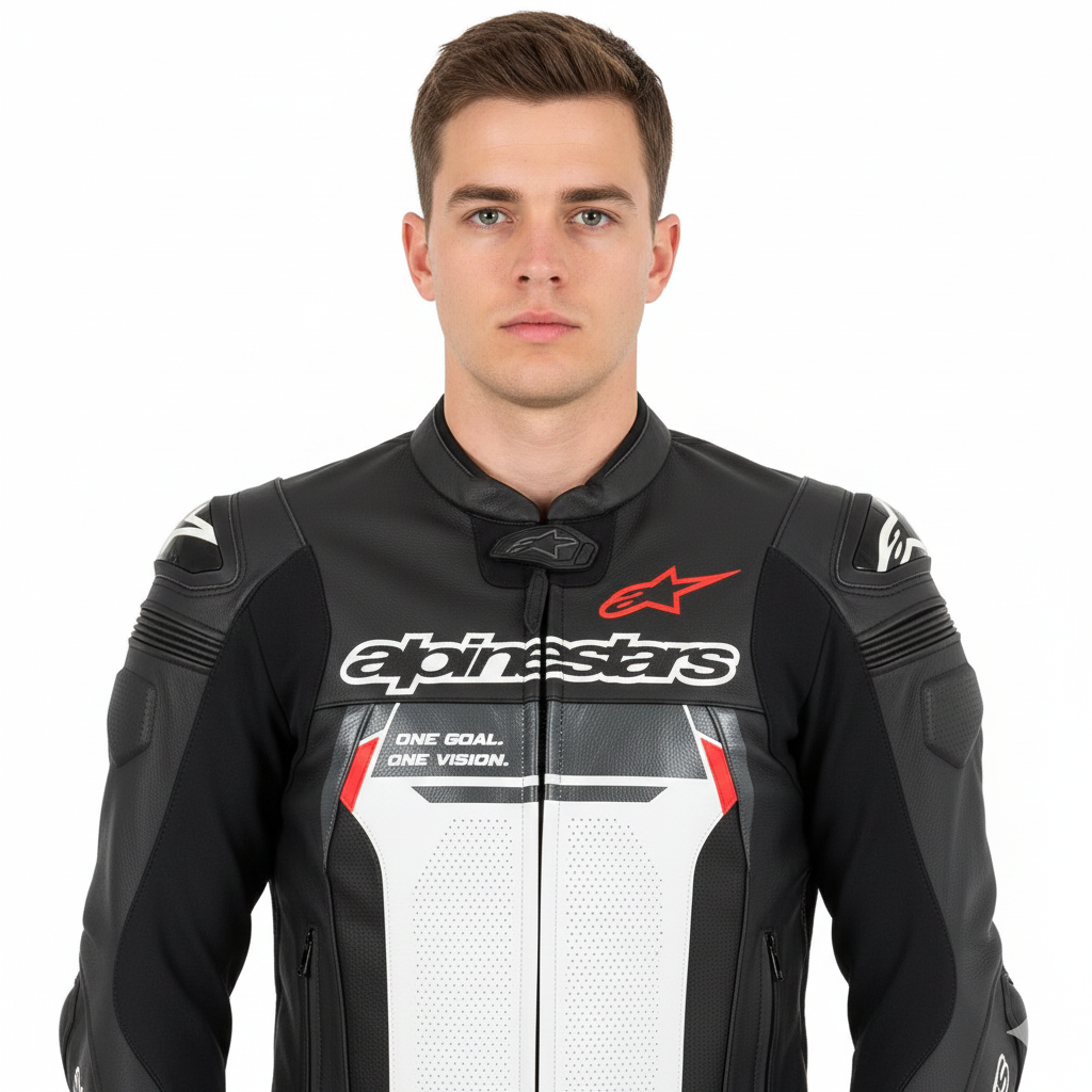 Alpinestars Missile Ignition V2 Leather Jacket – Black/Red
