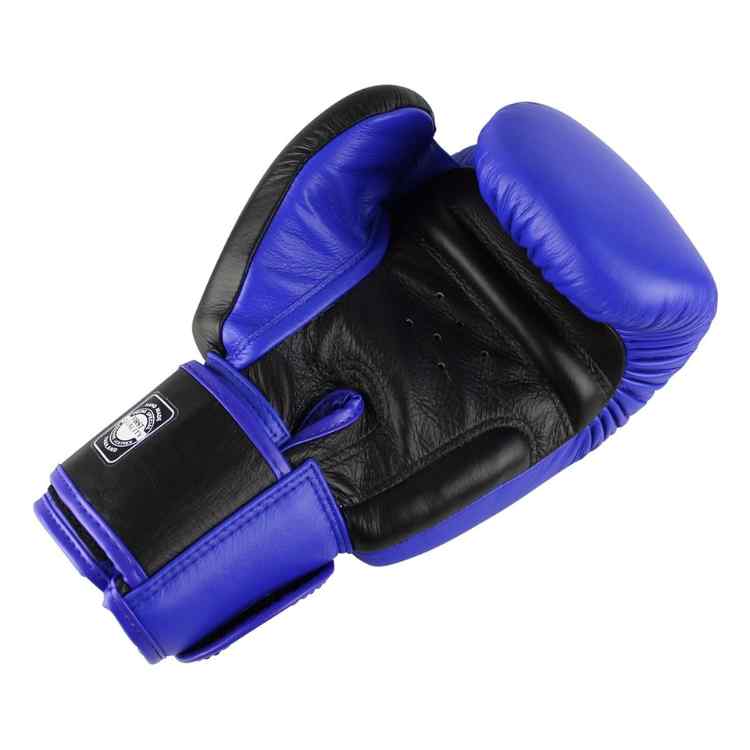 2 Tone Muay Thai Boxing Gloves - Blue/Black