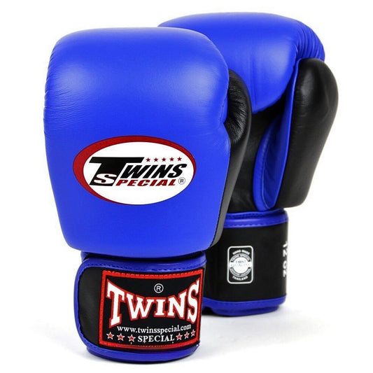 2 Tone Muay Thai Boxing Gloves - Blue/Black