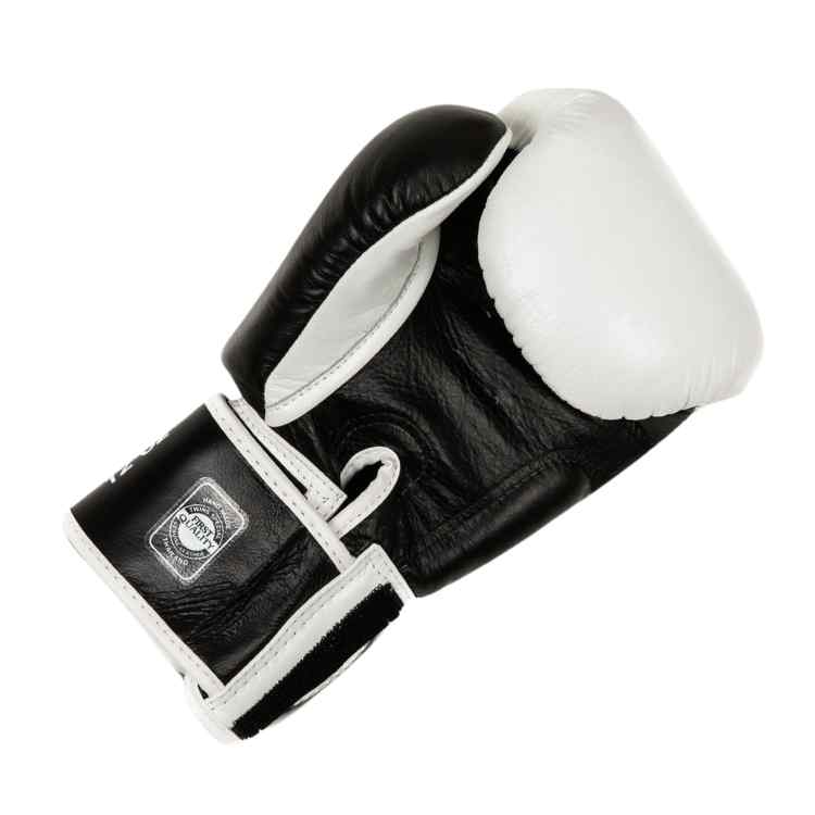 2 Tone Muay Thai Boxing Gloves - White/Black