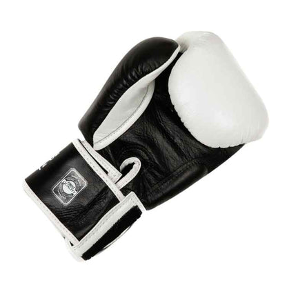 2 Tone Muay Thai Boxing Gloves - White/Black