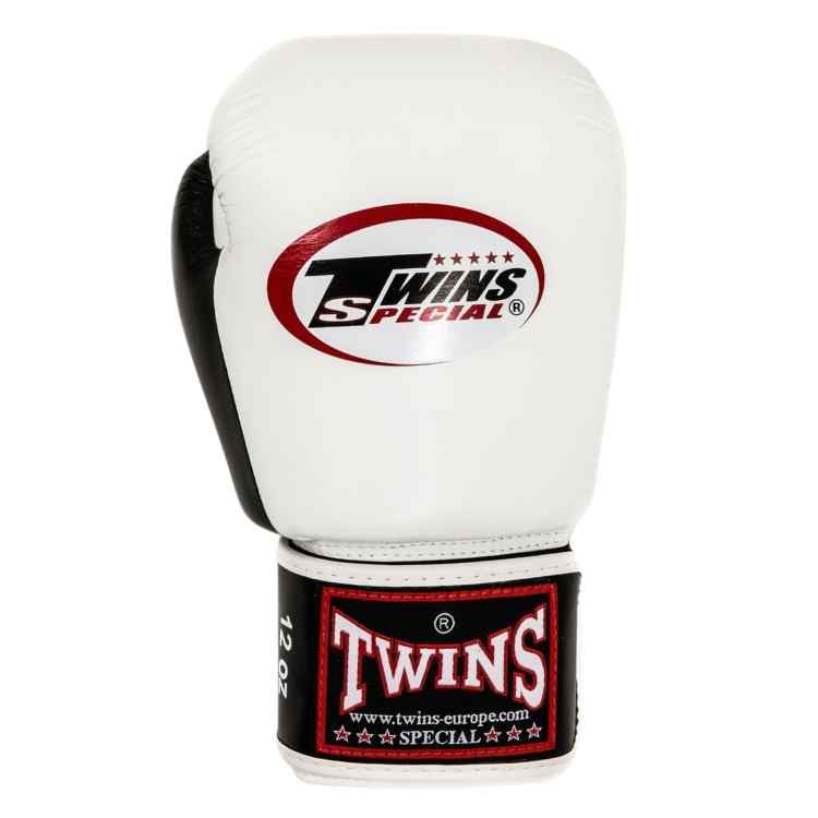 2 Tone Muay Thai Boxing Gloves - White/Black