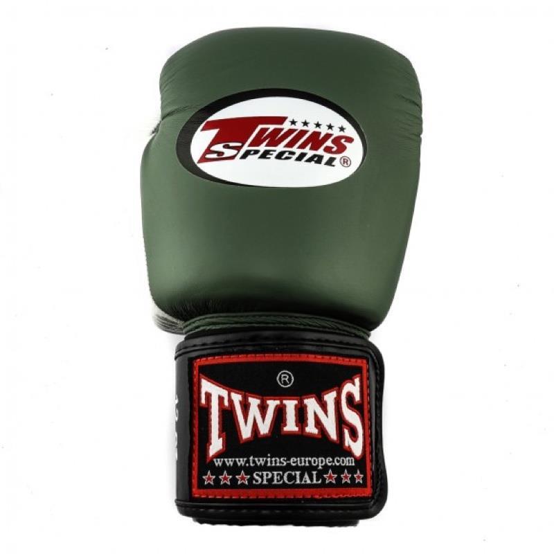 3 Tone Muay Thai Boxing Gloves - Green/White/Black