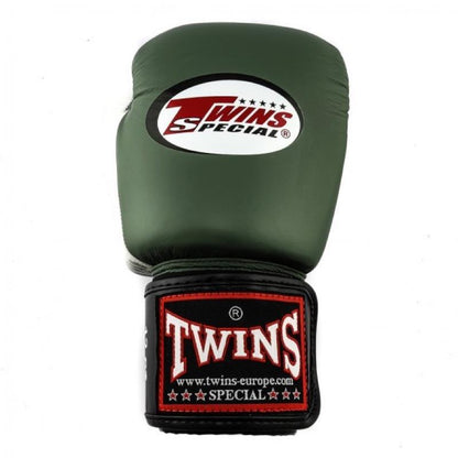 3 Tone Muay Thai Boxing Gloves - Green/White/Black