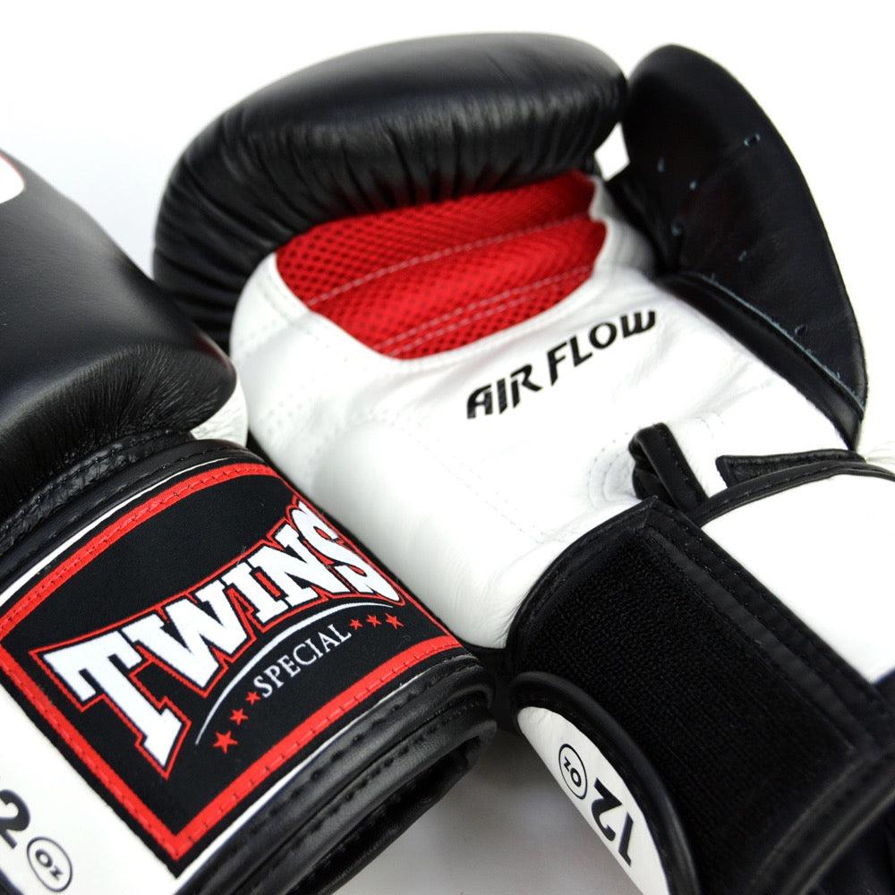 Muay Thai Air Flow Boxing Gloves - Black/White