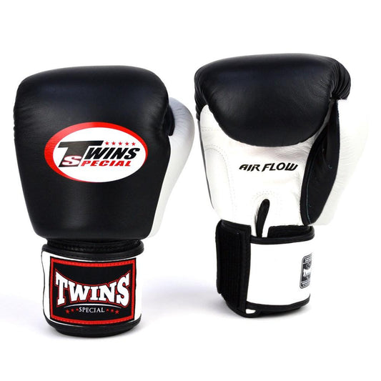 Muay Thai Air Flow Boxing Gloves - Black/White