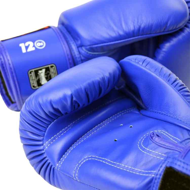 Muay Thai Boxing Gloves - Blue Sparring Training Gloves