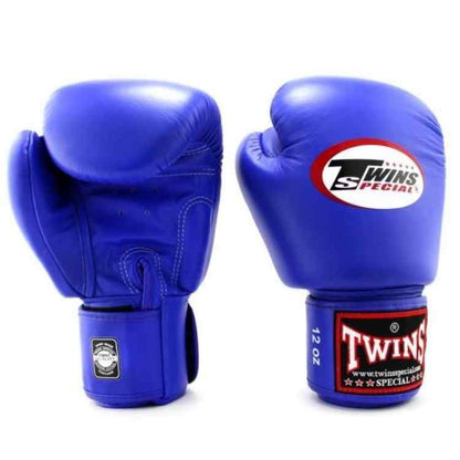 Muay Thai Boxing Gloves - Blue Sparring Training Gloves