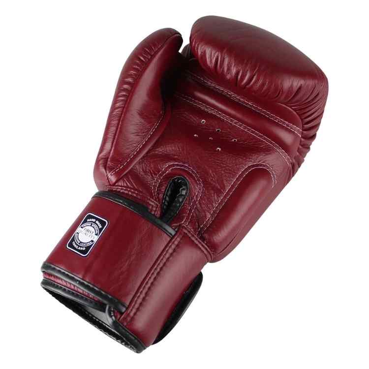 Muay Thai Boxing Gloves - Maroon Sparring Training Gloves