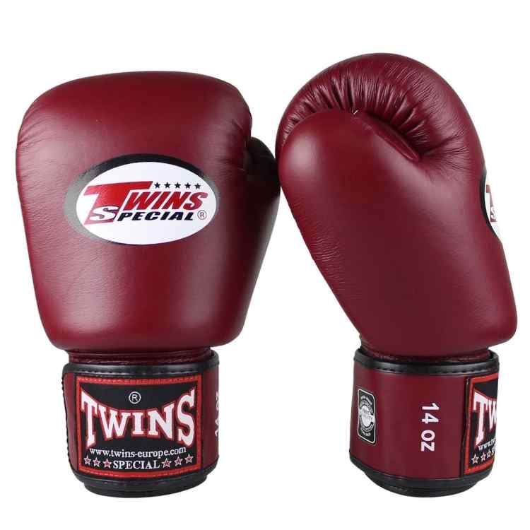 Muay Thai Boxing Gloves - Maroon Sparring Training Gloves