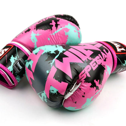 Candy Muay Thai Boxing Gloves - White/Pink