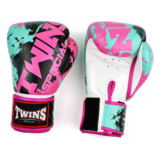 Candy Muay Thai Boxing Gloves - White/Pink