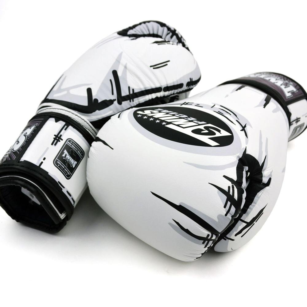 Muay Thai Comic White Boxing Gloves