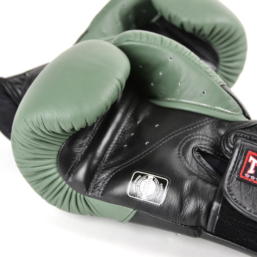 Pro  Muay Thai Deluxe Sparring Gloves - Olive Green