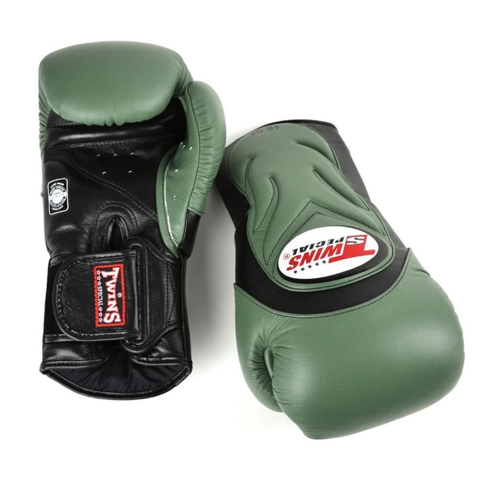 Pro  Muay Thai Deluxe Sparring Gloves - Olive Green