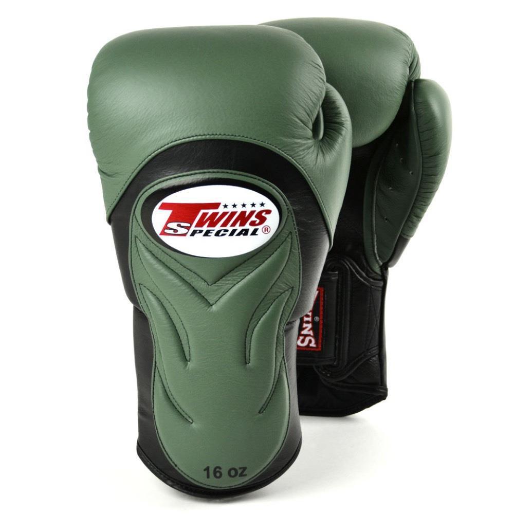 Pro  Muay Thai Deluxe Sparring Gloves - Olive Green