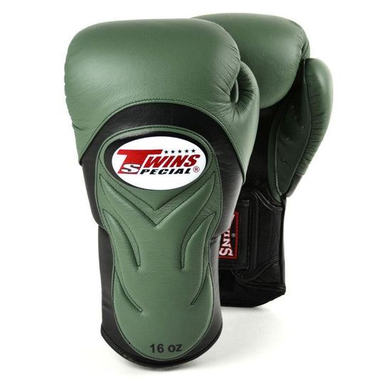 Pro  Muay Thai Deluxe Sparring Gloves - Olive Green