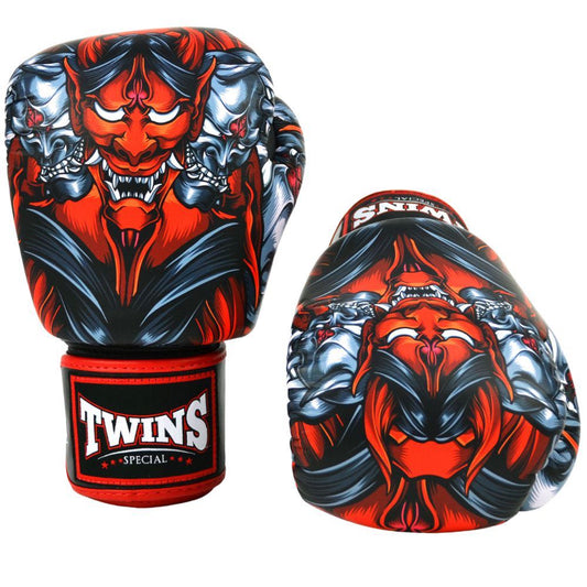 Kabuki Muay Thai Boxing Gloves - Black/Red