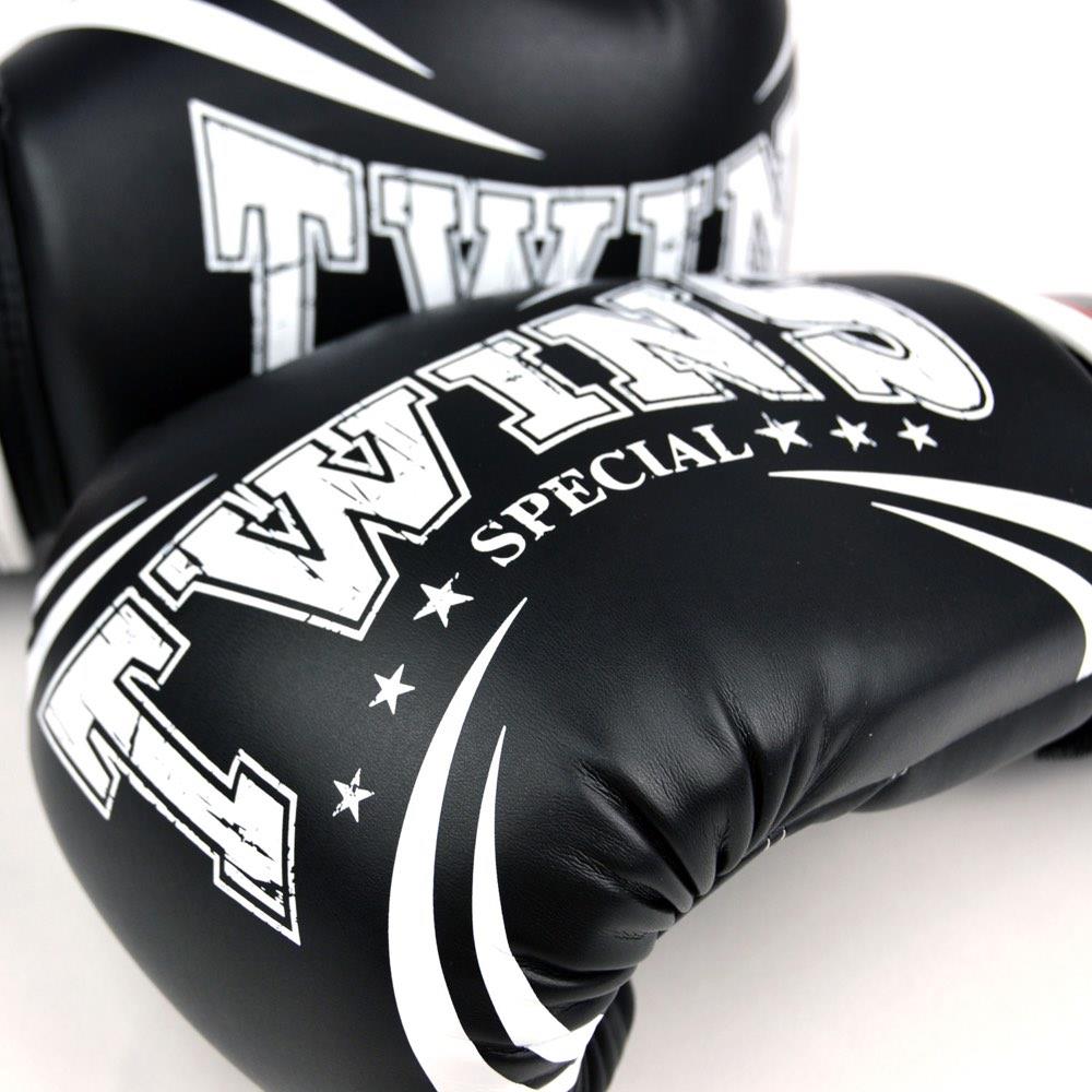 Black & Green Synthetic Leather Boxing Gloves