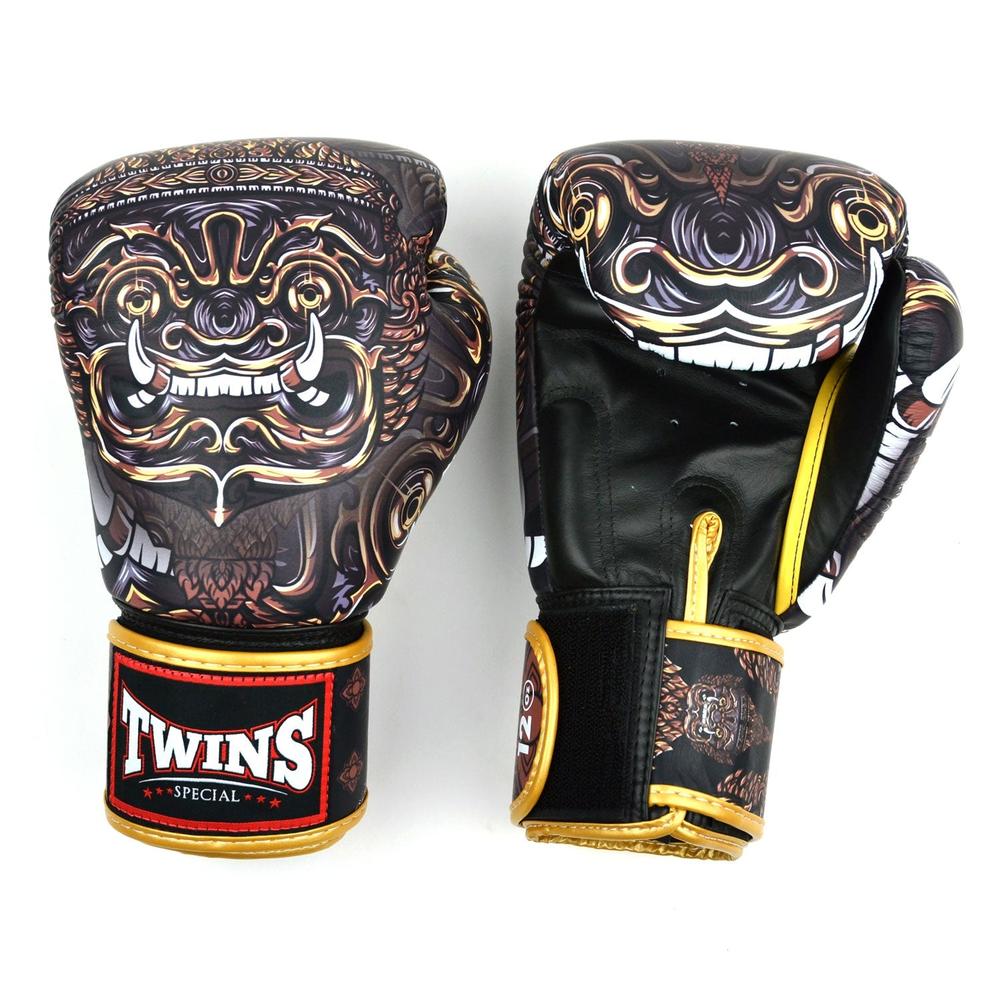 Muay Thai Yakthai Boxing Gloves - Black/Gold