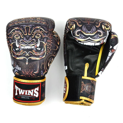 Muay Thai Yakthai Boxing Gloves - Black/Gold